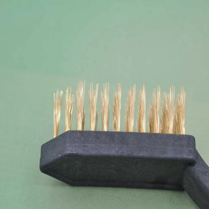Bakım Fırçası Metal Tel Fırça Plastik Saplı Pas Kir Sökme