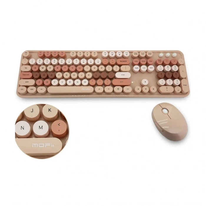 Mofii Kahverengi Sweet Dm Klavye Mouse Set