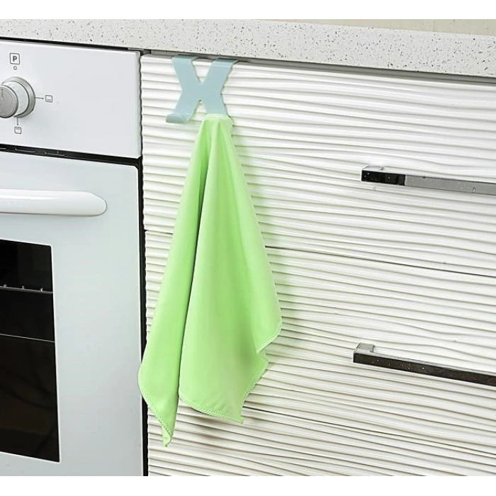 Havlu Askılığı Aparatı Mutfak Banyo Dolap Kapağına Takılan Meta