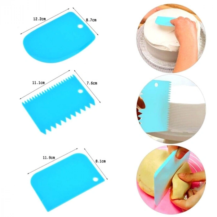 Kazıyıcı Dekoratör Set Pasta Hamur Şekillendirici Spatula Kesici