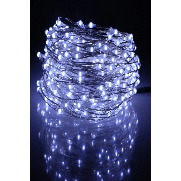 LED Aydınlatma 5 Metre Pil İle Çalışan Dekor Amaçlı Peri Süsleme Lambası Beyaz