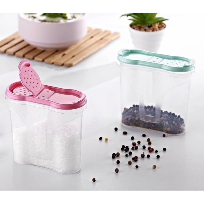 Muhafaza Kutusu Plastik Kapaklı Majör Baharatlık Baharat Kabı