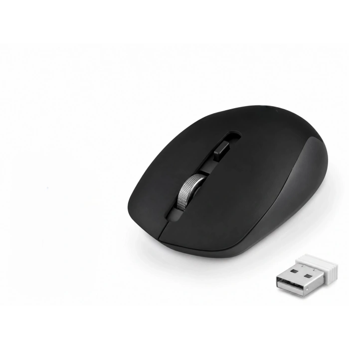 Plus Sessiz Kablosuz Mouse 2.4 Ghz 1600 Dpı Siyah S1000