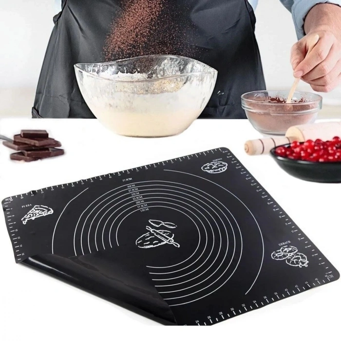 Açma Matı 40* 50 Cm Silikon Farklı Kullanım Alanlarına Uygun Geniş Hamur Matı Hamur