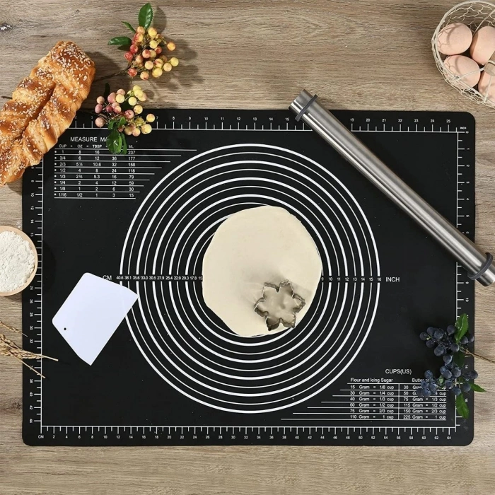 Açma Matı 40* 50 Cm Silikon Farklı Kullanım Alanlarına Uygun Geniş Hamur Matı Hamur