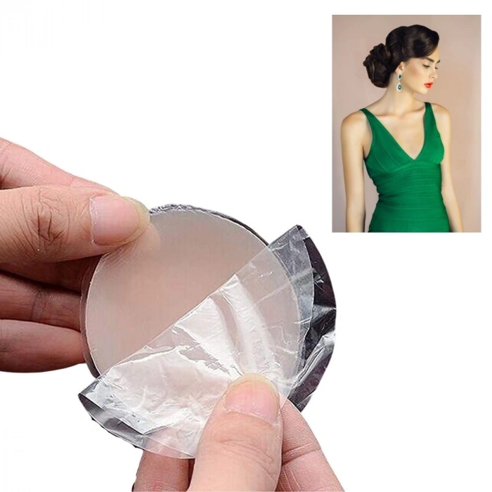 Gizleyici Bant Aparat Silikon Göğüs Ucu Kapatıcı Nipple Pad