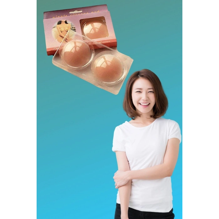 Gizleyici Bant Aparat Silikon Göğüs Ucu Kapatıcı Nipple Pad