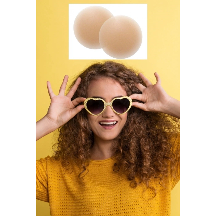 Gizleyici Bant Aparat Silikon Göğüs Ucu Kapatıcı Nipple Pad