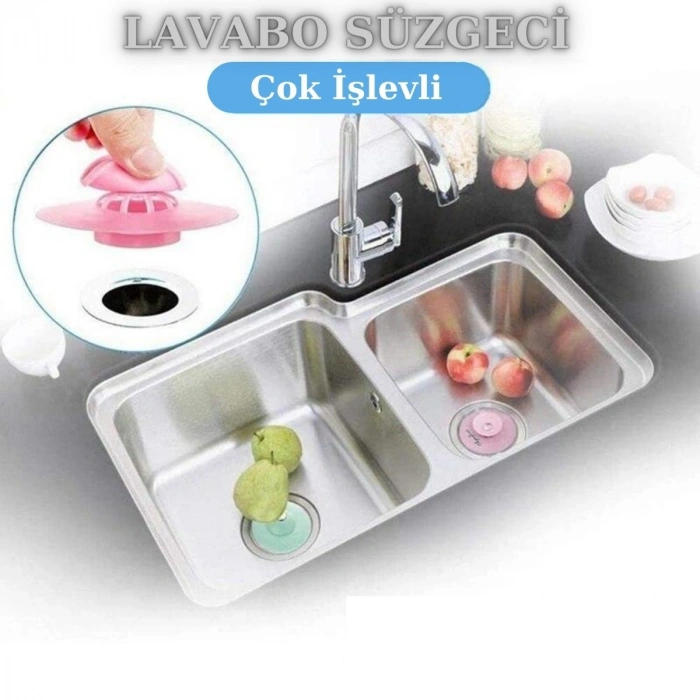 Süzgeç Çeşitleri M Silikon Malzeme Banyo Mutfak Gider Evye Lavabo İçine Çöp Tıpası Kayma Önleyici
