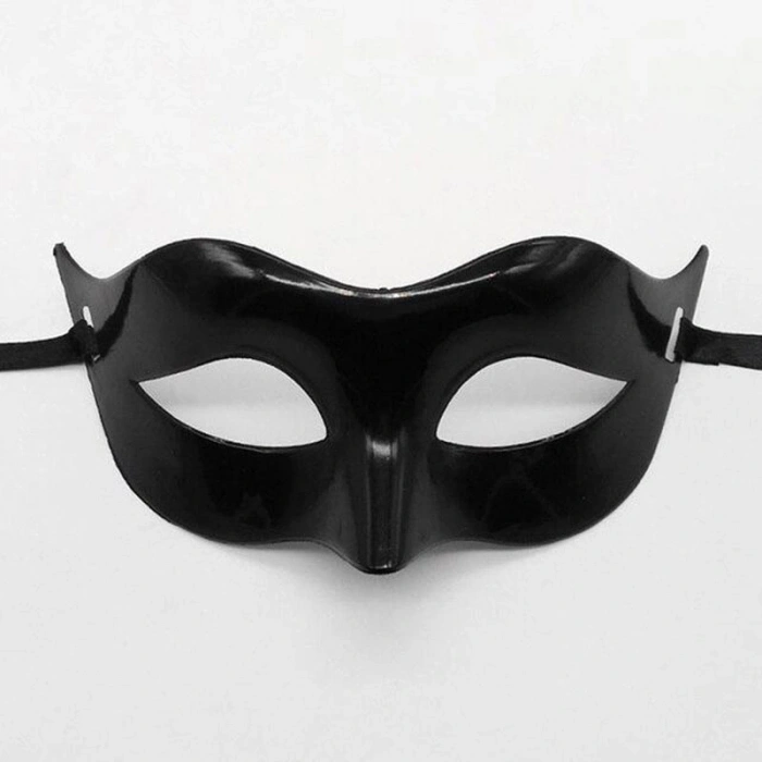 Siyah Renk Masquerade Kostüm Partisi Venedik Balo Maskesi