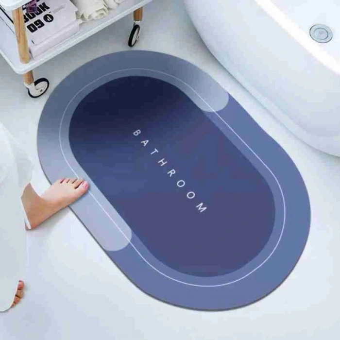 Süper Su Emici Kaymaz Tabanlı Banyo Paspası 40 x 60 Cm