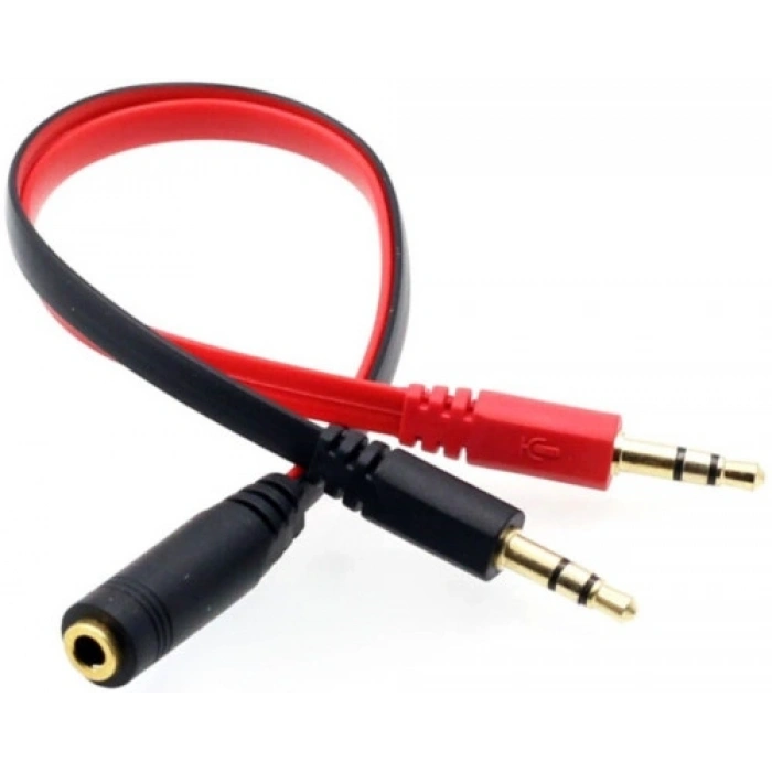 Tek Girişli Kulaklığı Mikrofon ve Ses Çeviren Kablo RXY-4611