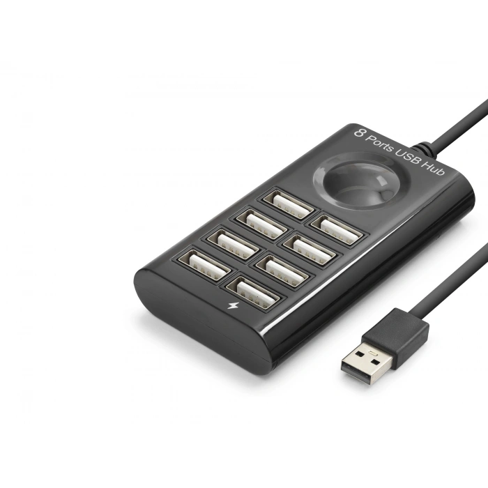 USB Hub 8 Port 480 Mbps 1 M Siyah HDX7052