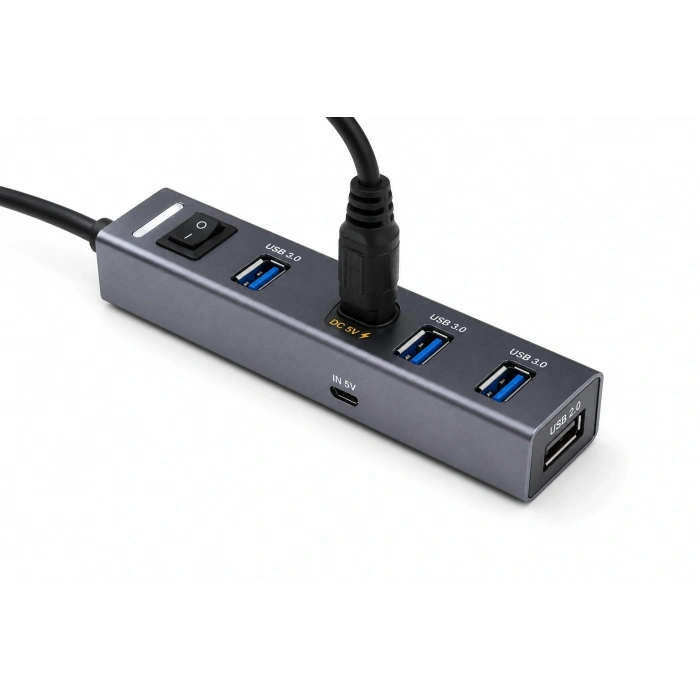 Usb Type-c 3.1 Gen1 Hub 4 Port 5 Gbps Gri TU360