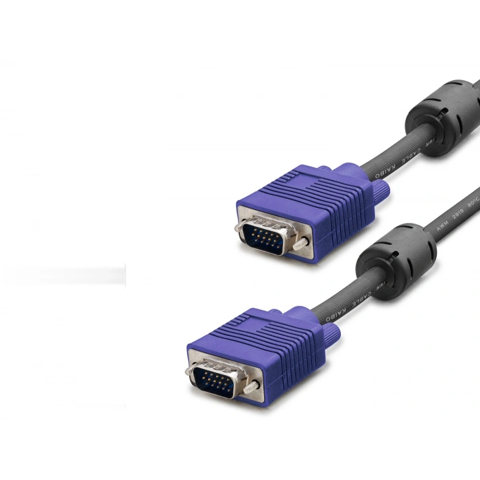 Vga Kablo Od 7.3 Mm 3 M Siyah Mavi HDX7783