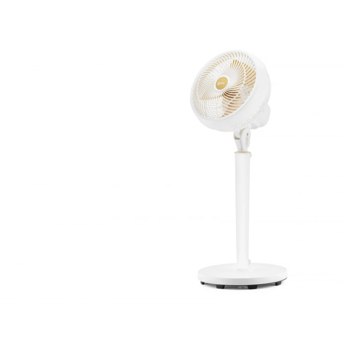 Vortex 79 Ayarlanabilir Ayaklı Retro Vantilatör 9 İnç 70W 3 Kademeli Beyaz FNF15