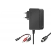 12V 1.2A 14.4W Krokodil Uç Akü Şarj Adaptörü - Siyah B5056