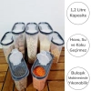 Saklama Kabı 1 2 Litre 2 Kapaklı Ölçekli Erzak