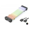24 Pin Argb Anakart Güç Uzatma Kablosu Bükülebilir 2 Mm 108 Led Siyah ND2812B