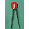 Dolap Kapak Kulpu 2 Adet Kendinden Yapışkanlı Retro Askılık Kırmızı