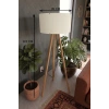 3 Ayaklı Tripod Lambader Krem Kumaş Başlık