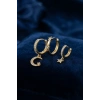 3 lü Ay ve Yıldız Model Gold Renk Set Küpe TJ-BKP11962