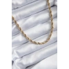 316L Çelik Gold Renk 60 cm Burgu Model Kadın Kolye TJ-BKO7972