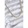 316L Çelik Gold Renk 60 cm Burgu Model Kadın Kolye - TJ-BKO7973