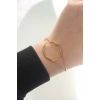 316L Çelik Gold Renk Düğüm Model Bileklik TJ-BB6042