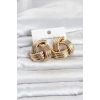 316L Çelik Gold Renk Sarmal Model Kadın Küpe TJ-BKP11841