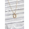 316L Çelik Zincir Gold Renk Model Kadın Kolye TJ-BKO10688