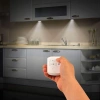 LED Spot Lambalar 3 Parça Uzaktan Kumandalı Pil İle Çalışan Kendinden Yapışkanlı Kablosuz