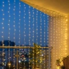 3x3 M Premium Perde LED - 8 Fonksiyonlu Su Geçirmez İç Dış Mekan Teras Dekor Işıkları