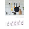 Banyo Mutfak Düzenleyici Güçlü Kendinden Yapışkanlı Duvar Askısı Pratik Askılık Şeffaf