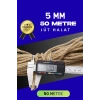5 MM 50 Metre Jüt Halat Dekoratif Hasır İp Urgan Süs