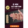 8 MM 50 Metre Jüt Halat Dekoratif Hasır İp Urgan Süs