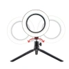 Tripod LED Halk 20cm 8inç Youtube Instagram Tiktok Selfie Stüdyo Video Fotoğraf Ring Light