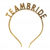 Altın Renk Team Bride Taç – Gelin ve Nedime Tacı