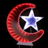 Ay Yıldız Işık Pano Türk Bayrağı LED Dekoratif Aydınlatma Duvar Süs WT-BM079