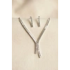 Baget Zirkon Taşlı Su Yolu Kolye ve Küpe Set TJ-BKO11158