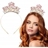 Birthday Princess Kristal Taç – Altın Kaplama