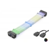Bükülebilir Sleeved Ekran Kartı Argb Lightboard 2X8 Pin 44 Led Siyah ND2803B