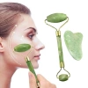 Yeşim Taşı Seti İki Yüzeyli 2 Adet Cilt Yüz Masaj Aleti Jade Roller