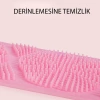 Hazır Banyo Keses İki Yüzeyli Banyo Hamam Lifi Silikon Masajlı Yumuşak Duş Lifi Uzun Ömürlü