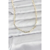 CM 14K Gold Renk Gemici Zincir Model 60 cm Kadın Kolye TJ-BKO10968