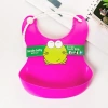 Dökülme Engelleyici Bükülebilir Çocuk Bebek Mama Önlüğü Pembe