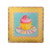 Duvar Süsü Decotown Duvar Panosu 40*40 Cup Cake Muffin Motifli