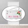 Desenli Kapı Askısı Decotown My Room Benim Odam Dekor Amaçlı Çiçek