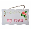Desenli Kapı Askısı Decotown My Room Benim Odam Dekor Amaçlı Çiçek