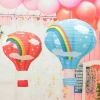 Dilek Feneri Dekor Amaçlı Kağıt Balonu Uçan Balon Renkli